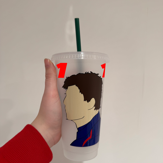 Max Verstappen 2025 inspired Starbuck’s tumbler