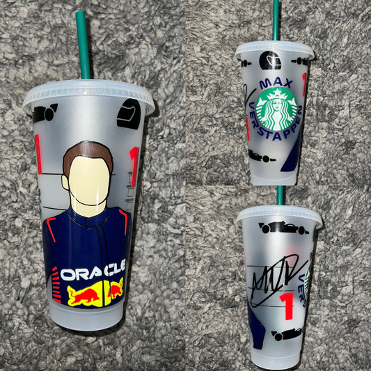 Max verstappen 2023 inspired Starbucks tumbler.